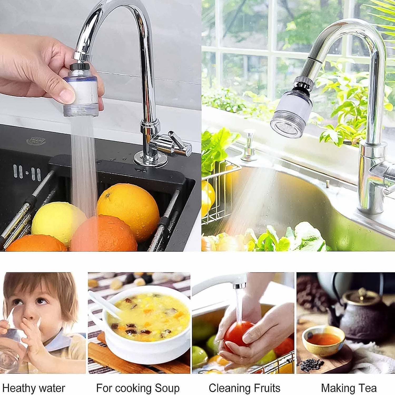 Water Faucet Extender, Swivel Faucet Aerator (1 Pc) Water Faucet Extender, Swivel Faucet Aerator (1 Pc)